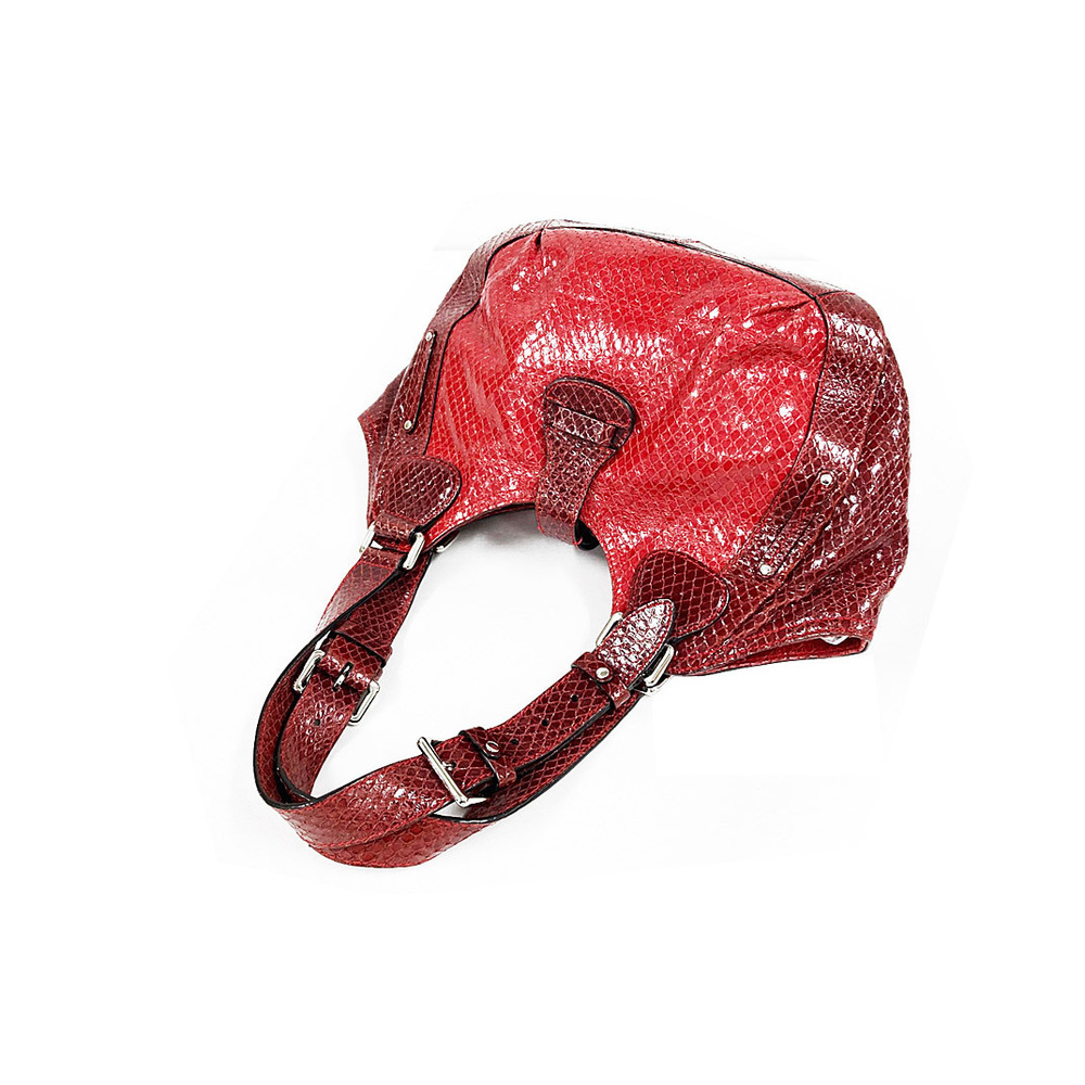 Celine Python Shoulder Bag Red - Picture 2 of 7